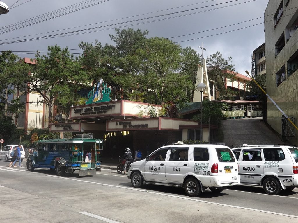 View in front of Saint Louis University