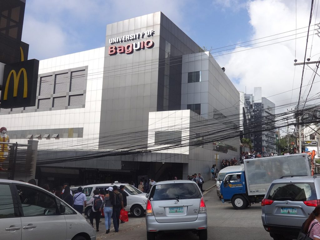 Side view of the University of Baguio building